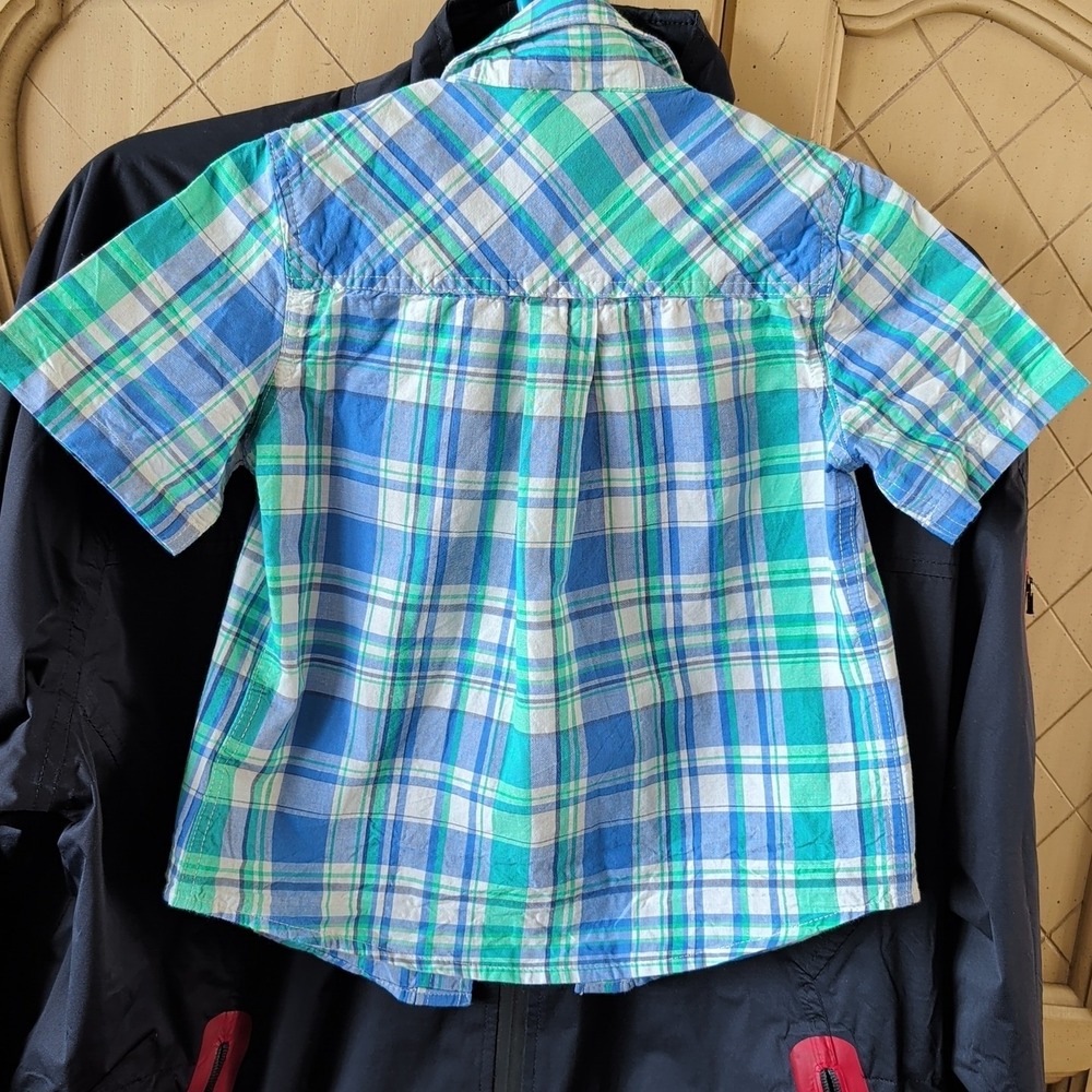 Tommy Bahama Shirt Boy's XS Colorful Plaid Button Up Collared Short Sleeve - Picture 2 of 3